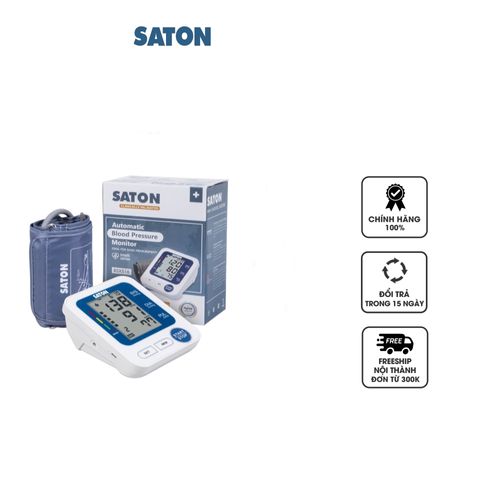 Máy Đo Huyết Áp Tự Động Bắp Tay Saton BSX516 - Công Nghệ Đo Chính Xác, Lưu 99 Kết Quả, Thiết Kế Dễ Sử Dụng Cho Người Cao Tuổi