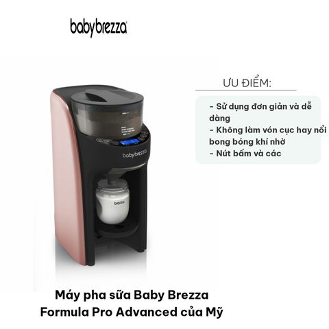 Máy Pha Sữa Baby Brezza Formula Pro Advanced Công Nghệ Mỹ - Rose Gold / Silver, Dễ Dàng Pha Sữa Cho Bé, Điều Chỉnh Nhiệt Độ Chính Xác