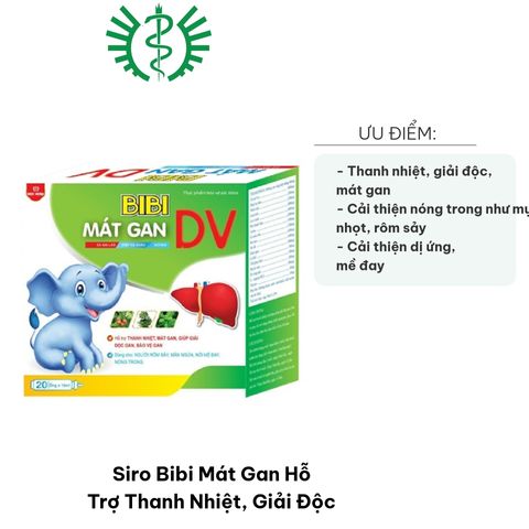 Siro Bibi Mát Gan Hỗ Trợ Thanh Nhiệt Giải Độc - Chiết Xuất Thảo Mộc Quý, Cải Thiện Nóng Trong, Bảo Vệ Gan