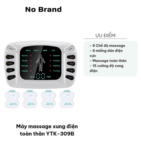 Máy Massage Xung Điện Toàn Thân YTK-309B - 12 Tính Năng Chuyên Nghiệp, Giúp Thư Giãn, Giảm Đau Nhức, Tăng Cường Sức Khỏe