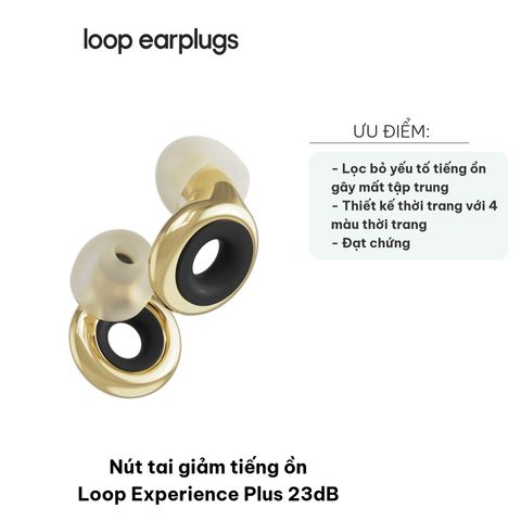 Nút Tai Giảm Tiếng Ồn Loop Experience Plus 23dB - Thiết Kế Thời Trang, Dành Cho Sự Kiện Và Tập Trung, Màu Sắc Đa Dạng