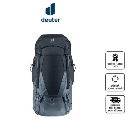 Balo Deuter Futura Air Trek 50+10L Đen-Đồ Chơi Du Lịch Tiện Ích Cho Leo Núi Và Đi Bộ Đường Dài