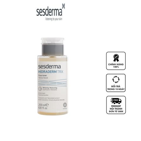 Toner Nước Hoa Hồng Sesderma Hidraderm TRX 200ml - Cấp Ẩm và Dưỡng Sáng Da, Phù Hợp Mọi Loại Da, Giúp Làn Da Tươi Trẻ