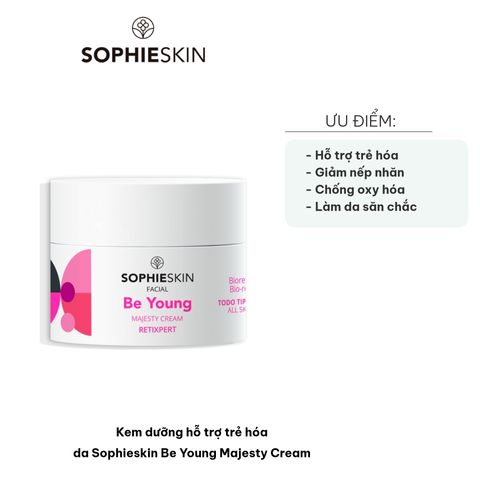 Kem Dưỡng Trẻ Hóa Da Sophieskin Be Young Majesty Cream 50ml - Giảm Nếp Nhăn, Cải Thiện Độ Săn Chắc, Dưỡng Ẩm Sâu, Phù Hợp Mọi Loại Da