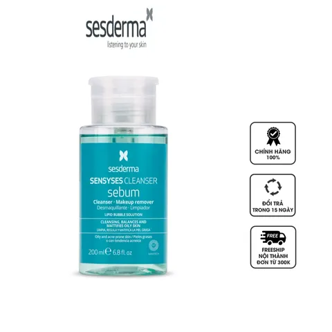 Nước tẩy trang cho da dầu mụn Sesderma Sensyses Cleanser Sebum