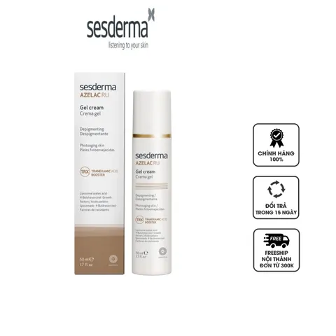 Gel hỗ trợ giảm nám, làm trắng da Sesderma Azelac Ru Gel Cream