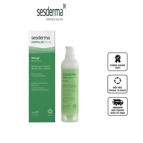 Gel dưỡng làm dịu, phục hồi da Sesderma Hidraloe Plus Aloe Gel