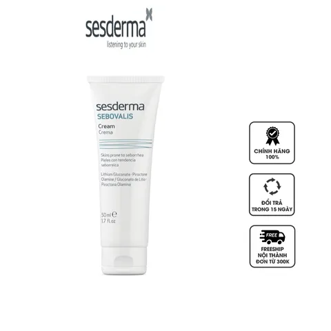 Kem hỗ trợ điều tiết bã nhờn Sesderma Sebovalis Facial Cream