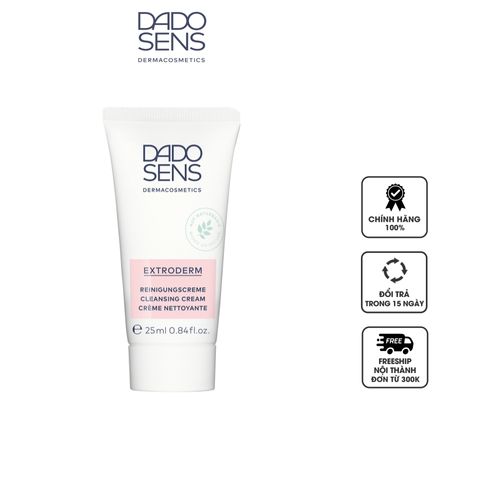 Kem Rửa Mặt Dado Sens Cleansing Cream Extroderm - Sạch Nhẹ Nhàng, Dưỡng Ẩm Cho Da Khô và Nhạy Cảm, 25ml