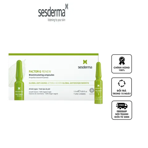 Tinh chất hỗ trợ tái tạo da Sesderma Factor G Renew Biostimulating Ampoules