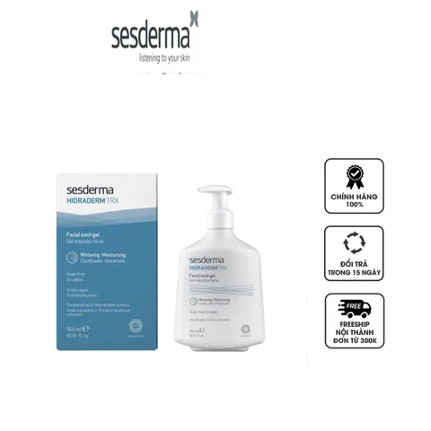 Gel rửa mặt sáng da Sesderma Hidraderm TRX Facial Wash Gel