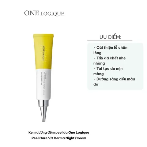 Kem Dưỡng Đêm Peel Da One Logique Peel Care VC Derma Night Cream - Cải Thiện Lỗ Chân Lông, Đem Lại Làn Da Mịn Màng Tươi Trẻ