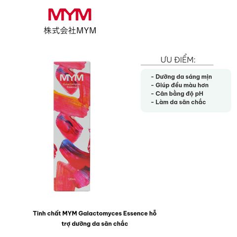 Tinh chất MYM Galactomyces Essence 120ml - Dưỡng Da Săn Chắc, Tăng Cường Độ Đàn Hồi và Dưỡng Ẩm Sâu cho Mọi Loại Da