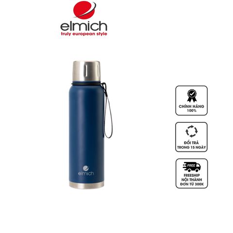 Bình Giữ Nhiệt Inox 316 Elmich EL8335 1L - Chống Gỉ Sét, Giữ Nóng Đến 12h, Giữ Lạnh Đến 48h, Dễ Dàng Mang Theo