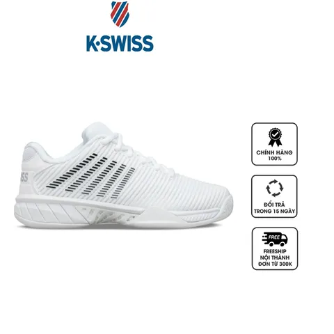 Giày pickleball, giày tennis nữ K-Swiss Hypercourt Express 2 96613-102-M White/Black