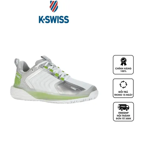 Giày pickleball, giày tennis nữ K-swiss Ultrashot 3 96988-956-M Gray Violet/Lime Green