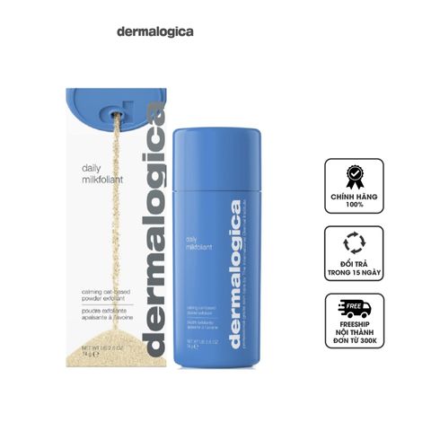 Bột Tẩy Da Chết Thuần Chay Dermalogica Daily Milkfoliant - Chiết Xuất Yến Mạch và Dừa Cho Làn Da Sáng Mịn, Phù Hợp Mọi Loại Da