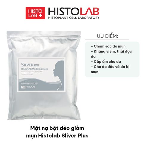 Mặt Nạ Bột Dẻo Giảm Mụn Histolab Silver Plus - Chăm Sóc Da Dầu, Giải Độc, Kháng Viêm Hiệu Quả - Dưỡng Da Tái Tạo Vết Mụn