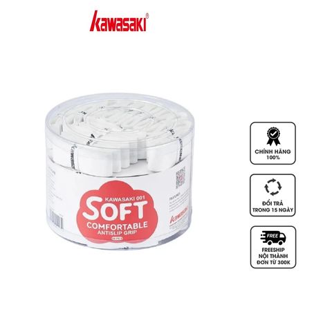 Băng Quấn Cán Vợt Cầu Lông Kawasaki 001 Soft - Chất Liệu Mềm Mại, Thấm Hút Mồ Hôi, Bảo Vệ Cán Vợt - Phụ Kiện Thể Thao Chất Lượng Cao