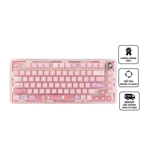 Bàn Phím Cơ Không Dây Bluetooth Leobog K81BT - Gasket Mount, 81 Phím, LED RGB, Crystal Switch, Phụ Kiện Gaming Độc Đáo