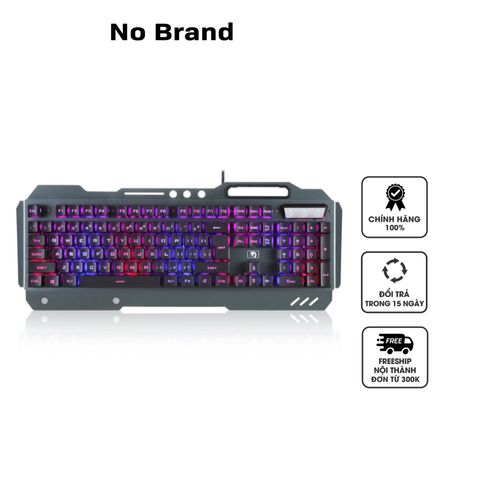 Bàn Phím Gaming Giả Cơ K618 Super Pro - 10 Chế Độ Đèn LED Công Thái Học, Gõ Mượt Cho Game Thủ - Thiết Kế Hiện Đại, 104 Phím Full Size