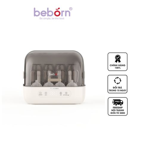 Máy Úp Bình Sữa Beborn Plasma Plastio 2 SBP02HB - Tiệt Trùng, Sấy Khô, Khử Mùi Hiệu Quả Với Công Nghệ Tiên Tiến