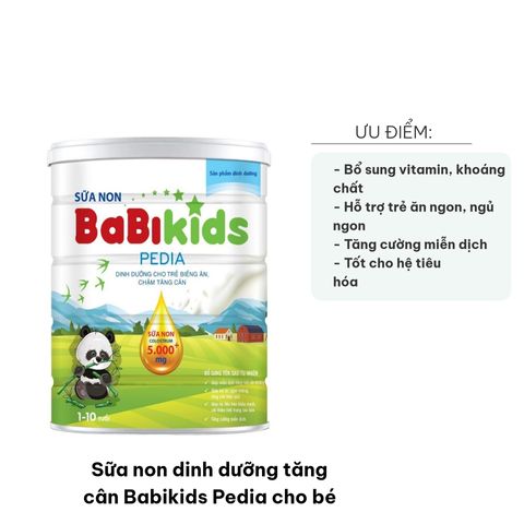 Sữa Non Dinh Dưỡng Tăng Cân Babikids Pedia 900g - Hỗ Trợ Trẻ Phát Triển, Ăn Ngon, Ngủ Ngon, Tăng Cường Đề Kháng
