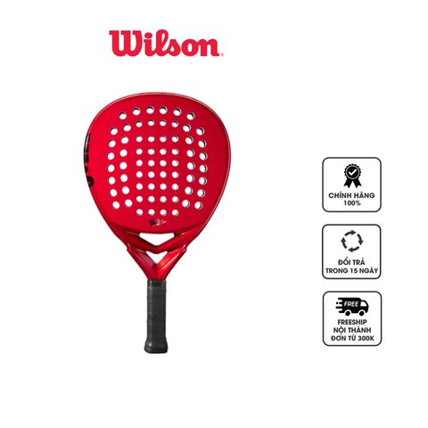 Vợt Padel Wilson Bela Team V2 WR13410 - Chất liệu sợi thủy tinh, thiết kế độc quyền, siêu bền cho người yêu thể thao