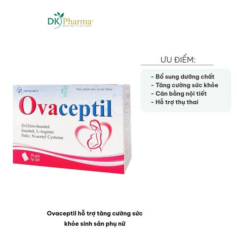 Viên Uống Ovaceptil Tăng Cường Sức Khỏe Sinh Sản Phụ Nữ - Bổ Sung Inositol, Vitamin và Khoáng Chất Thiết Yếu, Hỗ Trợ Chuẩn Bị Mang Thai