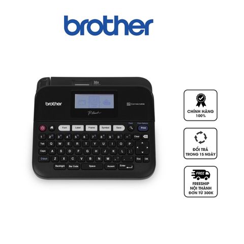 Máy In Nhãn Để Bàn Brother PT-D450 - Màn Hình LCD, Phím QWERTY, Hỗ Trợ Nhiều Mã Vạch và Phông Chữ Cho Văn Phòng