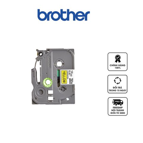 Nhãn in Brother TZe-631 12mm Chữ Đen Nền Vàng - Bền Bỉ, Chịu Nhiệt, Chống Nước - Giải Pháp Lý Tưởng Cho Văn Phòng, Dán Nhiều Bề Mặt