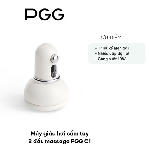 Máy Giác Hơi Cầm Tay PGG C1 - Thiết Bị Massage Hiện Đại 8 Đầu, Giảm Căng Thẳng & Tăng Tuần Hoàn Máu