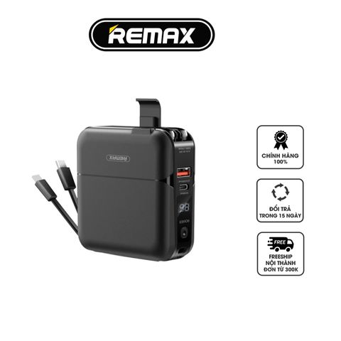Sạc Dự Phòng Remax RPP20 15000mAh - Sạc Nhanh QC3.0 & PD3.0 Cho 4 Thiết Bị, Nhỏ Gọn, Tiện Lợi, Đèn LED Thông Báo Pin