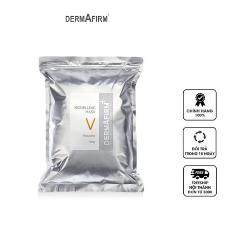 Mặt Nạ Bột Vitamin Dermafirm Modeling Mask V - Dưỡng Ẩm, Làm Sáng Da, Ngăn Ngừa Melanin, Chăm Sóc Da Tươi Trẻ 1000g
