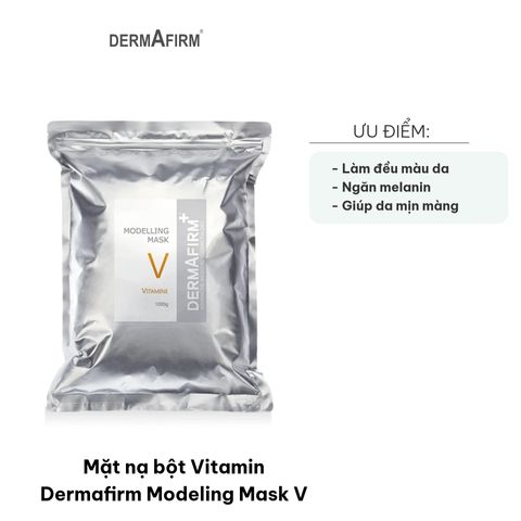 Mặt Nạ Bột Vitamin Dermafirm Modeling Mask V - Dưỡng Ẩm, Làm Sáng Da, Ngăn Ngừa Melanin, Chăm Sóc Da Tươi Trẻ 1000g