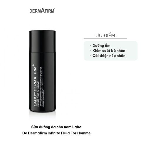 Sữa Dưỡng Da Cho Nam Dermafirm Infinite Fluid 120ml - Chăm Sóc Da Chống Nhăn, Dưỡng Ẩm, Làm Sáng Da