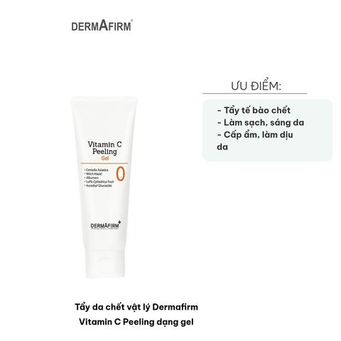 Tẩy Da Chết Vật Lý Dermafirm Vitamin C Peeling Gel - Làm Sáng Da, Giải Quyết Bít Tắc Lỗ Chân Lông, Dưỡng Ẩm Từ Thiên Nhiên