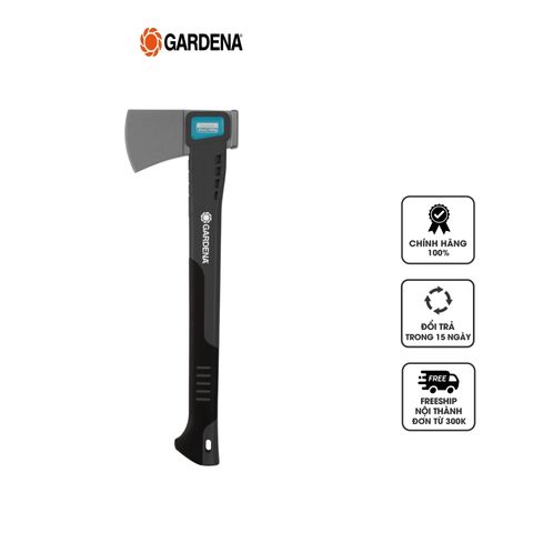 Rìu bổ củi Gardena 1000A 08714-20 - Lưỡi thép cao cấp sắc bén, tay cầm nhẹ, tiện dụng cho chặt, tách gỗ gia đình