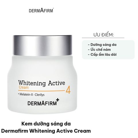 Kem dưỡng sáng da Dermafirm Whitening Active Cream 60g - Chống oxy hóa, cấp ẩm, làm trắng da hiệu quả cho mọi loại da.
