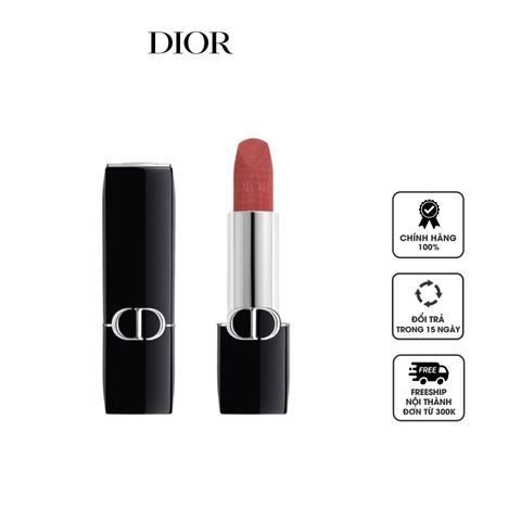 Son Dior Rouge 624 Verone Velvet Finish Màu Đỏ Đất - Son Lì Nhung Dưỡng Ẩm, Bám Màu 12 Giờ, Trang Điểm Quyến Rũ Cho Phụ Nữ