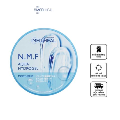 Gel Dưỡng Da Mediheal N.M.F Aqua Hydrogel 300ml - Cấp Ẩm Sâu, Thư Giãn Da Nhạy Cảm, Dành Cho Mặt và Body