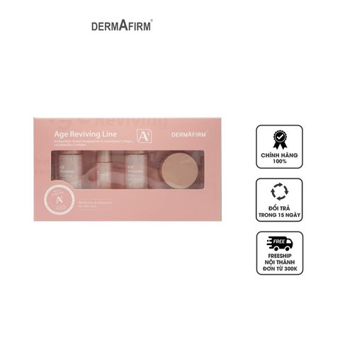 Set 4 Món Mini Dermafirm Age Reviving Line A4 - Bộ Chăm Sóc Da Trẻ Hóa, Dưỡng Ẩm Và Cải Thiện Độ Mịn Màng