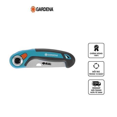 Cưa tay lưỡi gập Gardena 135P 08742-20 - Lưỡi cưa 135mm thép không gỉ, tay cầm nhựa HDPE, tiện lợi cho vườn cây và cắm trại