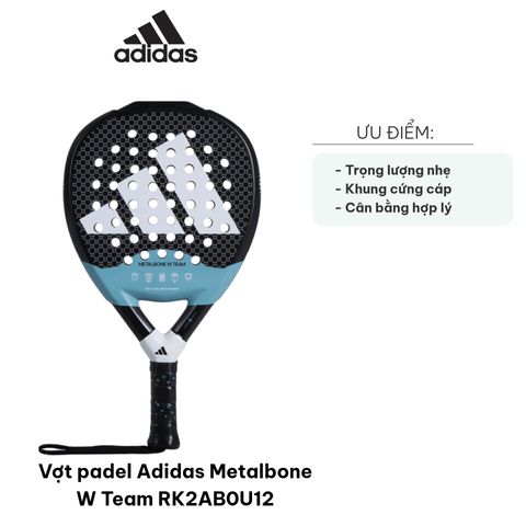 Vợt Padel Adidas Metalbone W Team RK2AB0U12 - Vợt Chơi Padel Nhẹ, Cứng Cáp, Thiết Kế Tối Ưu Cho Trình Độ Cao