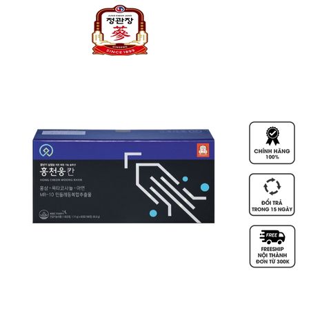 Viên hồng sâm KGC Hong Cheon Woong Khan cho nam giới - Hỗ trợ tăng cường sức khỏe, chức năng sinh lý và sức bền - 180 viên bổ dưỡng