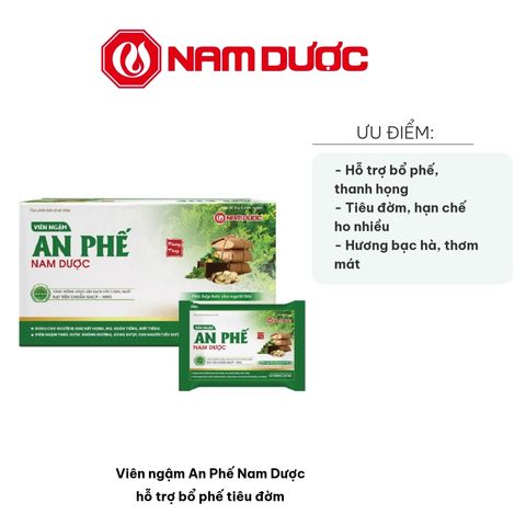 Viên Ngậm An Phế Nam Dược - Hỗ Trợ Bổ Phế, Tiêu Đờm, Thanh Họng - Kẹo Ngậm Thảo Dược Cho Trẻ Em và Người Lớn