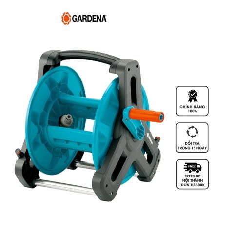 Lô cuộn ống dây tưới Gardena 08007-20 - Bảo quản ống tưới gọn gàng, chân đế xách tay, phù hợp cho khu vườn nhỏ