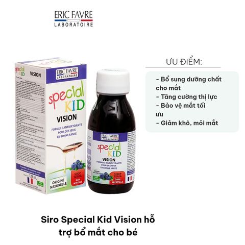 Siro Bổ Mắt Special Kid Vision - Dinh Dưỡng Tăng Cường Thị Lực Cho Trẻ Em, Ngăn Ngừa Mỏi Mắt, Hỗ Trợ Sức Khỏe Đôi Mắt 125ml