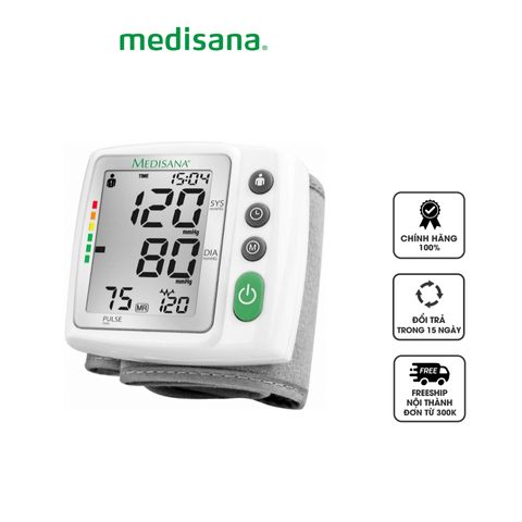 Máy Đo Huyết Áp Cổ Tay Medisana BW315 - Màn Hình Lớn, Chỉ Báo Mức Pin, Phát Hiện Nhịp Tim Không Đều, Dễ Sử Dụng Cho Người Lớn Tuổi