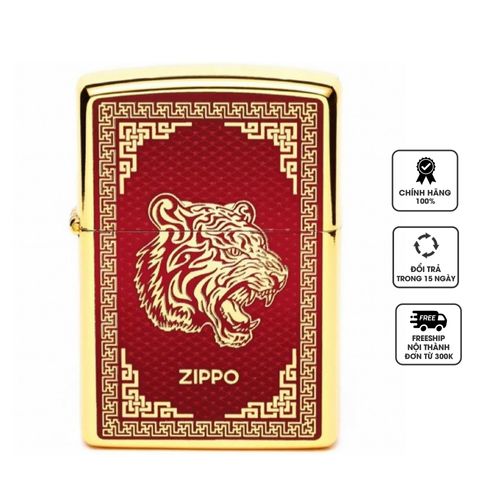 Bật Lửa Zippo CZA-2-25 Năm Hổ 2022 Phiên Bản Giới Hạn Châu Á - Sưu Tầm Hàng Hiếm, Thiết Kế Sang Trọng